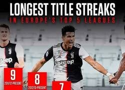 Enlace a Las rachas más largas de las ligas top