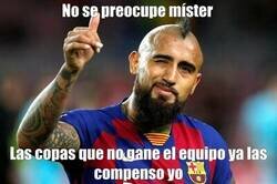 Enlace a Vidal ha conseguido su triplete de la temporada