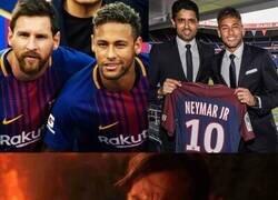 Enlace a 3 años ya de la deserción de Neymar