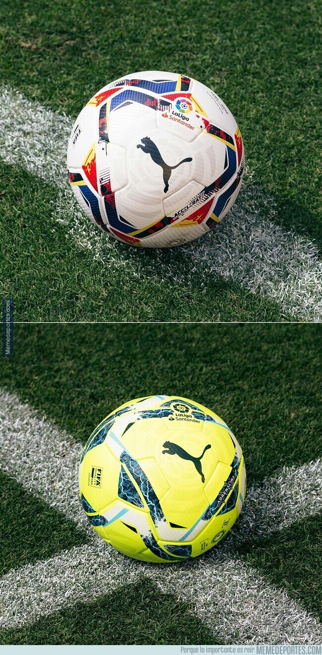 1111335 - Los nuevos balones de La Liga para la próxima temporada.