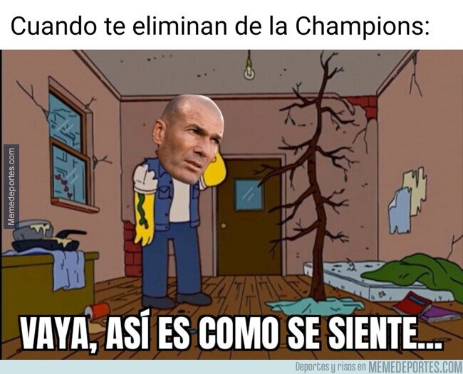 1111510 - Zidane, eliminado de la Champions por primera vez