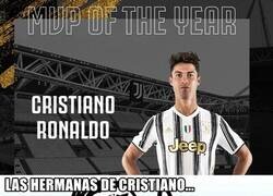Enlace a La Juve consiente a Cristiano y le da el MVP del año. Pero les dices que es Marketing y se enojan