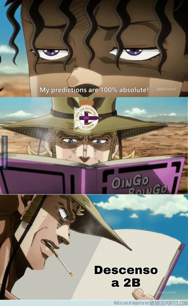1112171 - El Descenso del Depor es una JoJo Referencia