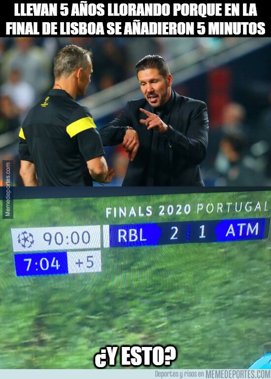 1112294 - Casi le dan un tercer tiempo al Atlético para empatar y ni así