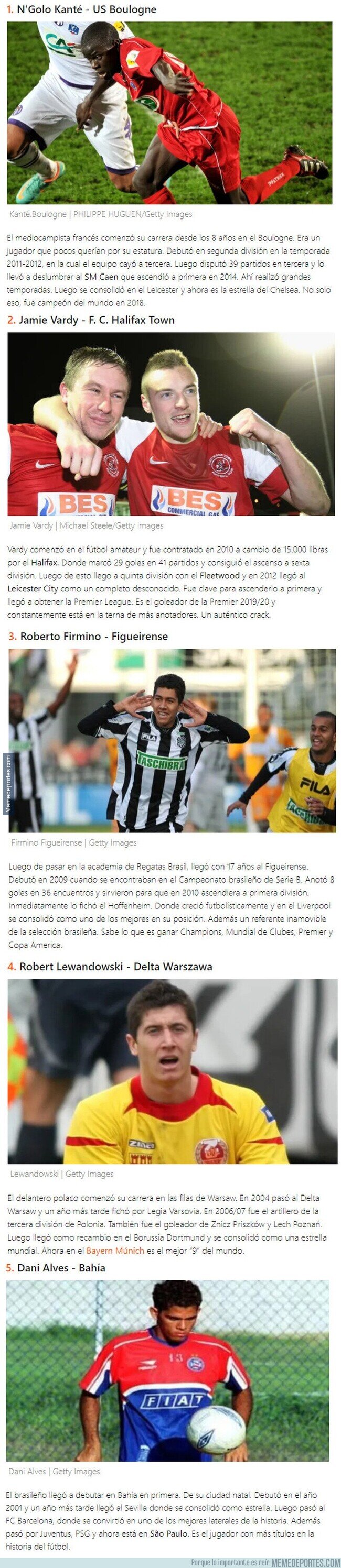 1113166 - Súper estrellas en la actualidad que surgieron en clubes humildes