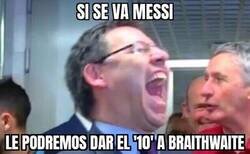 Enlace a Bartomeu ya prepara la era post Messi