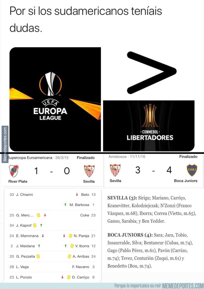 1113747 - En Sudamérica si que le pueden ganar al Sevilla