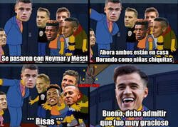Enlace a Neymar y Messi llorando