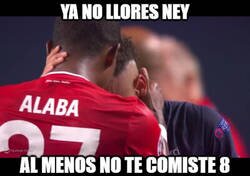 Enlace a Alaba consuela a Neymar