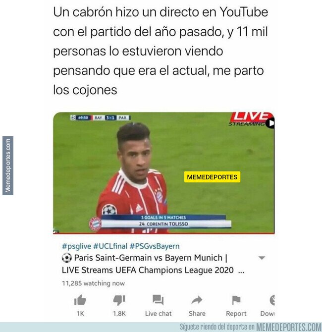 1113998 - Troleada con la final de la Champions