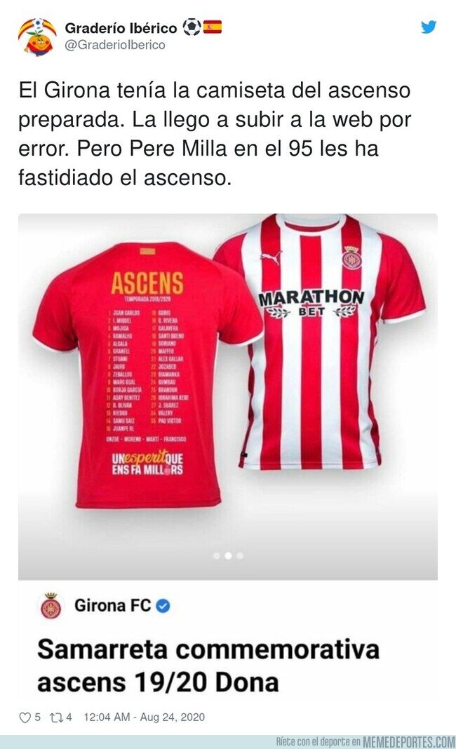 1114023 - ¿Prepotencia o cagada monumental? Lo que hizo el Girona antes de la final por el ascenso que todo el mundo le está recordando después