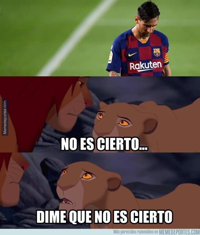 1114158 - Los culés leyendo que Messi anunció su salida