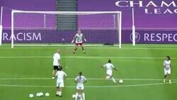 Enlace a Este vídeo del Lyon, equipo femenino antes de la final de la Champions practicando tiros al arco esta dando mucho que hablar