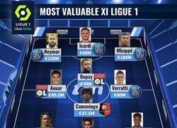 Enlace a El 11 más valioso de la Ligue 1, por Transfermarkt