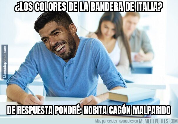 1115827 - Suárez haciendo el examen de italianidad