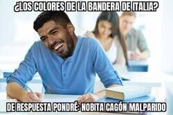 Enlace a Suárez haciendo el examen de italianidad