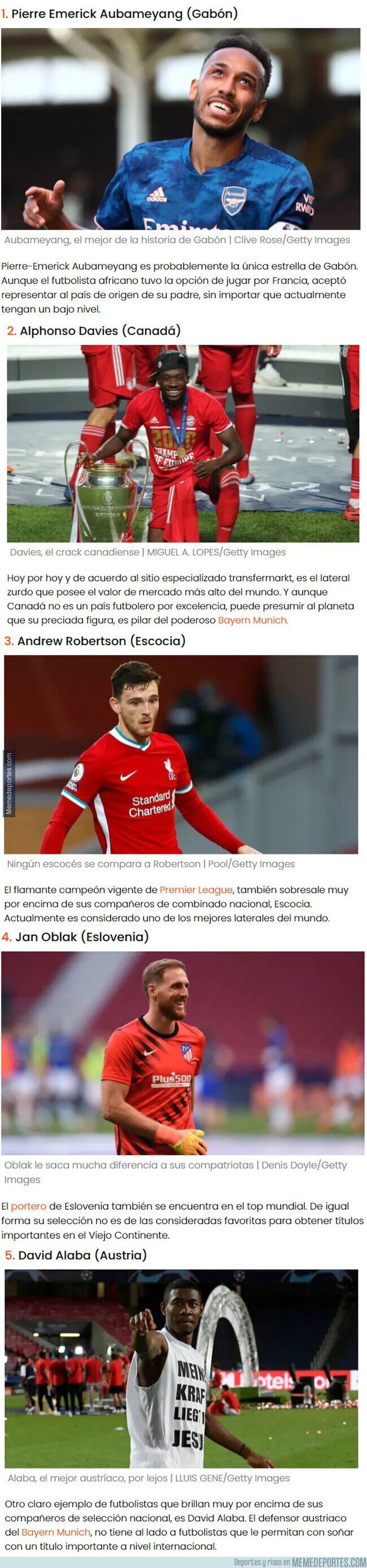 1116040 - Futbolistas que están muy por encima del nivel de sus compañeros de selección