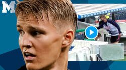 Enlace a Polémica por lo que hizo Odegaard durante el partido de la Real Sociedad cuando después se ha conocido que ha dado positivo por coronavirus