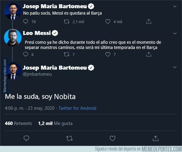 1116800 - La respuesta de Bartomeu a Messi