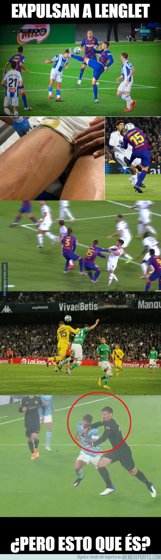 1117042 - Inadmisible que le saquen doble amarilla a un jugador culé