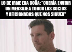 Enlace a Messi, el mensajero