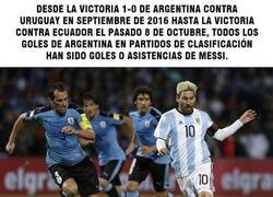 Enlace a Sin Messi, Argentina no ha logrado anotar un gol por si solos en eliminatorias desde 2016.