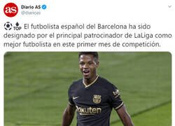 Enlace a Y pronto empieza la campaña por el balón de oro para Ansu Fati