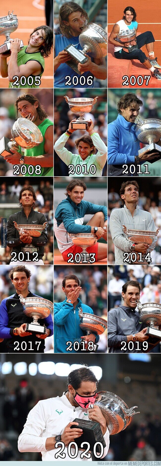 1117651 - Los 13 títulos de Nadal en Roland Garros. Amo y señor de París.
