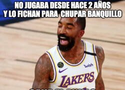 Enlace a Hay jugadores con jeta y luego está JR Smith