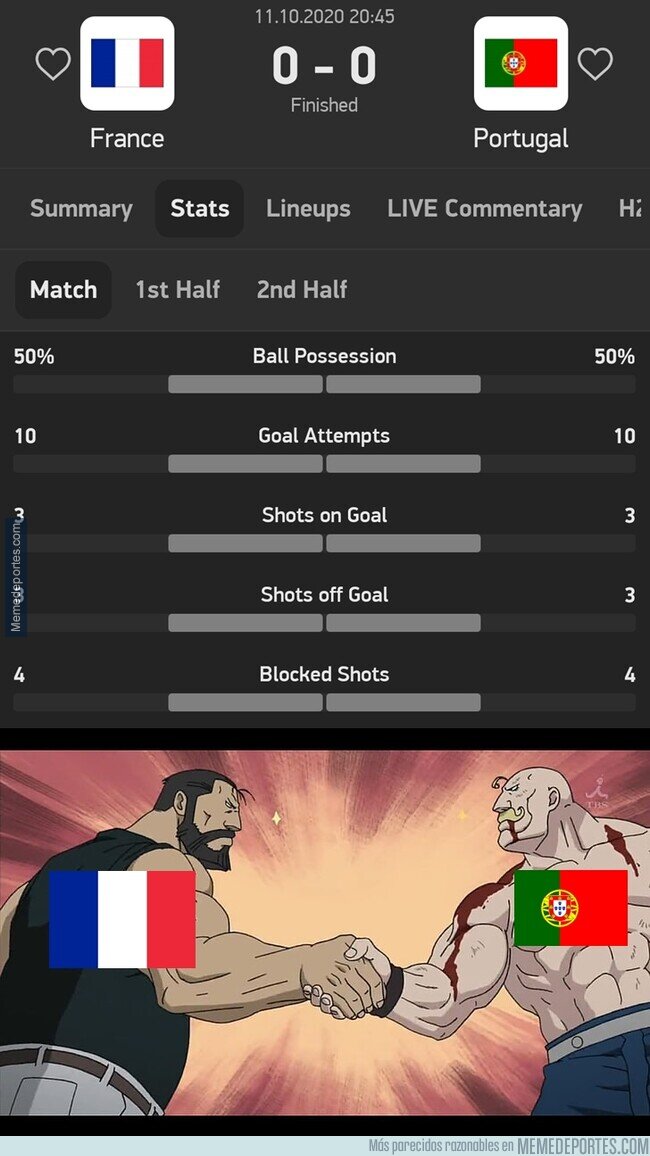 1117708 - Francia y Portugal colisionaron uno contra otro