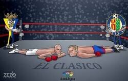 Enlace a El Clásico de los derrotados, por @zezocartoons