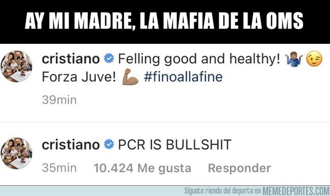 1119186 - Ojito a lo que publica Cristiano, se le va a venir el mundo encima