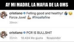 Enlace a Ojito a lo que publica Cristiano, se le va a venir el mundo encima