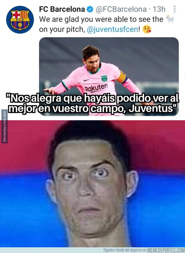 1119263 - Ojo a la indirecta del Barça con un tweet tras ganar en Turín