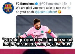 Enlace a Ojo a la indirecta del Barça con un tweet tras ganar en Turín