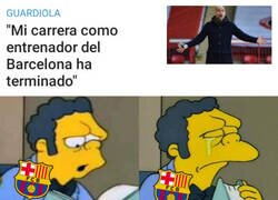 Enlace a Pep tiene malas noticias para los culés