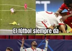 Enlace a En-Nesiry, héroe de la remontada del Sevilla con un doblete