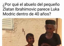 Enlace a El Zlatan del pasado junto al Modric del futuro