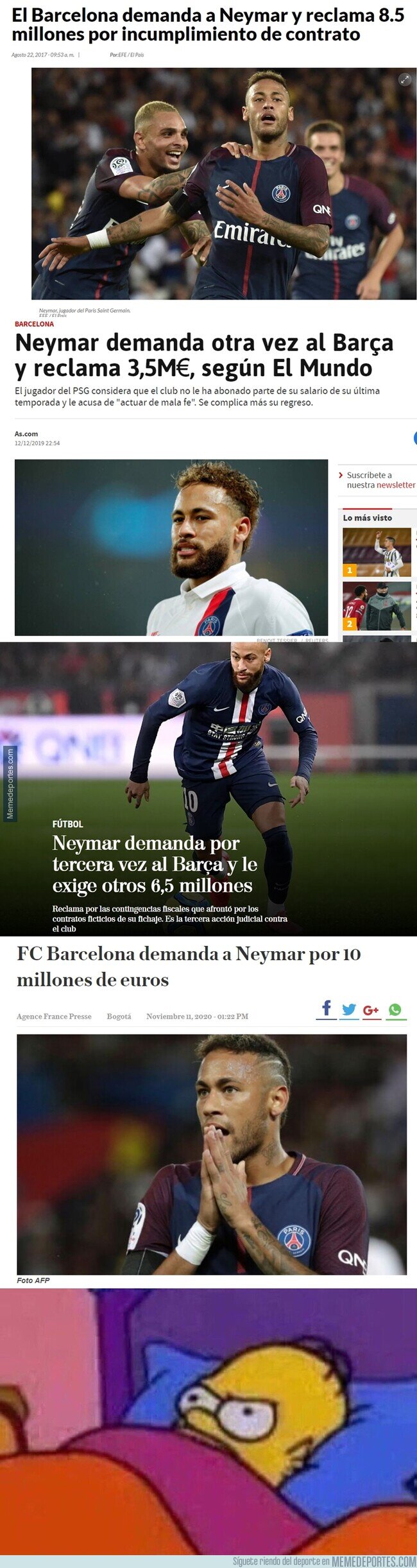 1120408 - Todas las demandas de Neymar al Barça. No se rinde el muchacho.