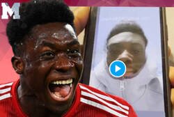 Enlace a Alfonse Davies llamando a sus compañeros solo para decirles que no puede hablar. ¿Por qué es tan genial este tipo?