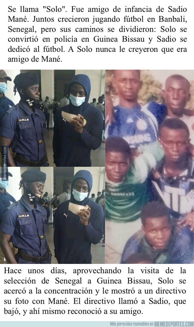 1120794 - El Amigo de la infancia al que se encontró Mané trabajando como policia