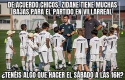 Enlace a Zidane tendrá que mirar abajo