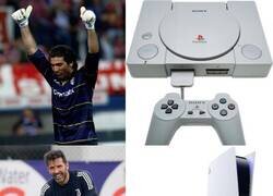 Enlace a Cuando Buffon debutó, la PlayStation tenía un mes en el mecado. Hoy ya va por la 5