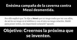 Enlace a Messi es el jugador más calumniado que conozco.