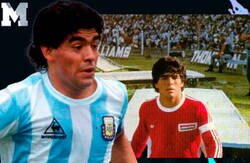 Enlace a Así fue el debut de Maradona narrado por él mismo en el año 1975 con 15 años