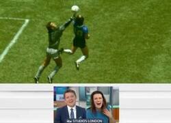 Enlace a Ojito a la cara de Shilton cuando todos le recordaban la famosa mano de dios