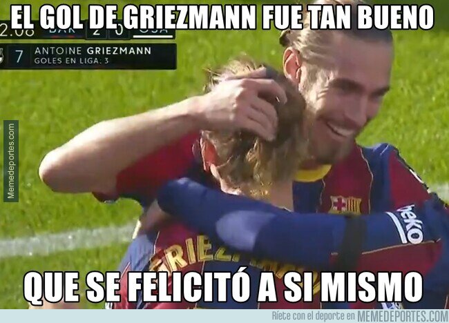 1121421 - - Golazo Antoine. - Gracias, Antoine.