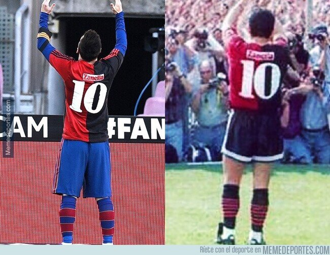 1121453 - Es exactamente la misma camiseta. El homenaje más esperado