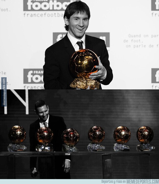 1121581 - Hoy hace 11 años Messi recibía su primer balón de oro, y empezaba a escribir una de las más grandes páginas del fútbol