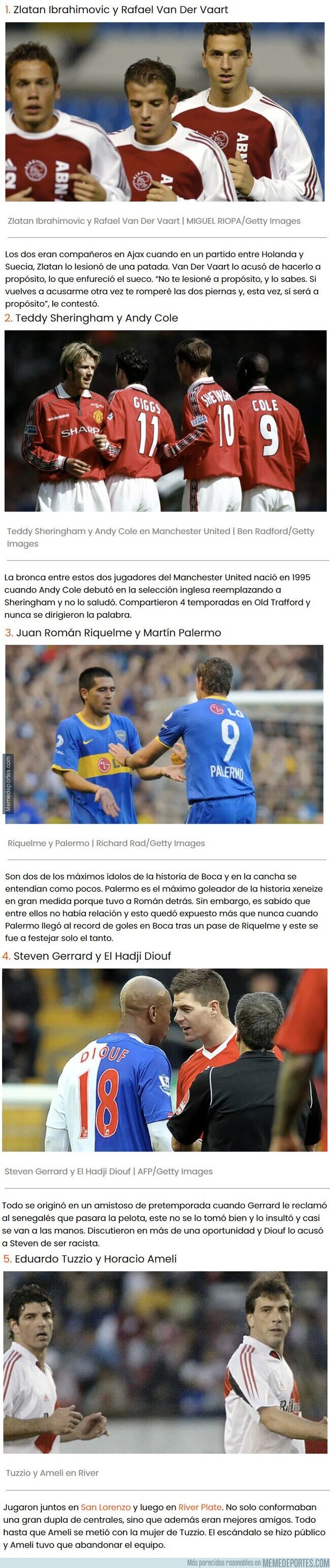 1122144 - compañeros de equipos que no sabías que tenían una pésima relación